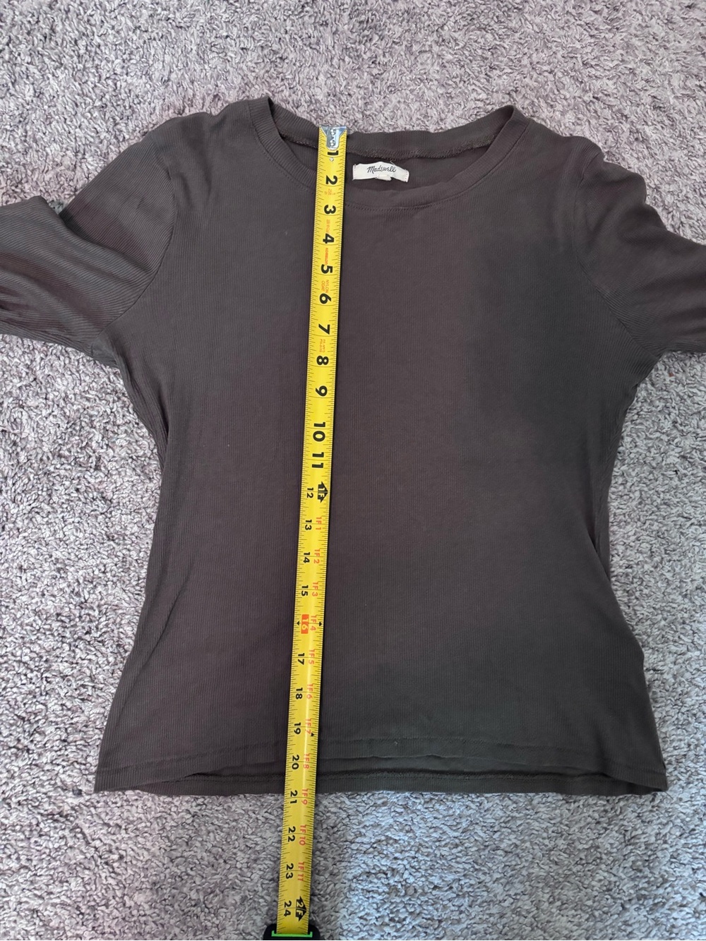 Madewell Long Sleeve Crewneck Top Size Medium - Picture 12 of 12